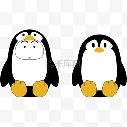 卡通南极可爱企鹅