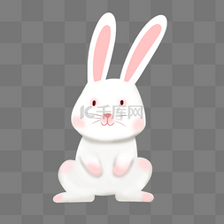 兔子兔子插画图片_中秋节兔子手绘图片插画