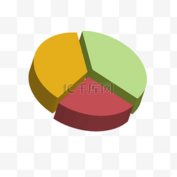 图表饼图图片_商务矢量数据立体饼图