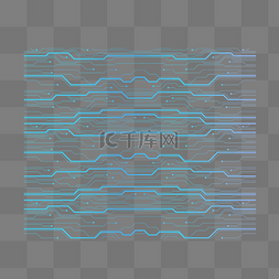 纹路点缀图片_蓝色线条科技装饰图案