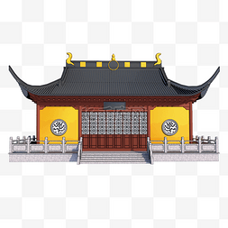 vr寺庙图片_手绘佛教寺庙建筑