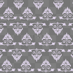欧式古典花纹素材图片_欧式对称底纹紫色古典花纹免费下