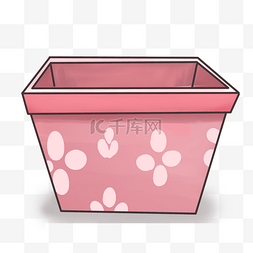 粉色的罐子手绘插画