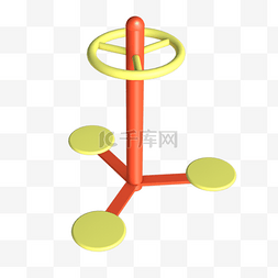 体育器材图片_运动健身器材三人扭腰器