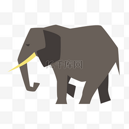 矢量大象动物图片_卡通大象素材装饰