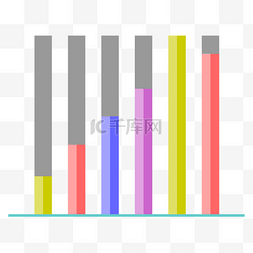 柱状图ppt图片_商务矢量数据分析上升柱状图