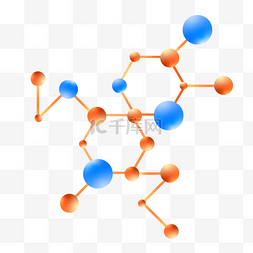 橙蓝色的化学分子方程式