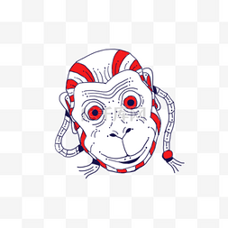 猿猴图片_浮世绘风日本猿猴