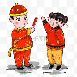 拜年了图片_2019年中国风过春节吃糖葫芦