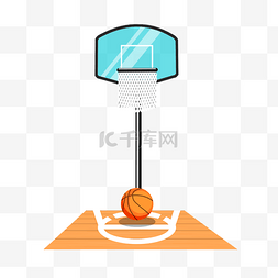 篮球剪影海报图片_免扣卡通篮球架子
