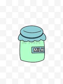 可爱卡通简约创意牛奶瓶生活用品