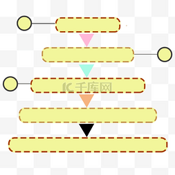 黄色的图表卡通插画