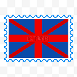 卡通矢量国旗图片_矢量英国国旗邮票