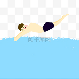 健身房运动卡图片_游泳健身减肥运动的男生