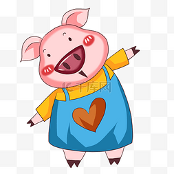 粉色小猪图片_卡通小猪猪卡通动物可爱动物