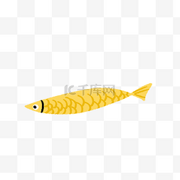 卡通黄色的鱼免抠图