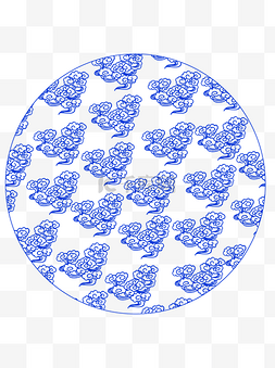 中国传统祥云底纹矢量素材图案
