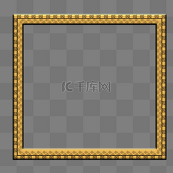 潮流烫金奢华边框免抠图