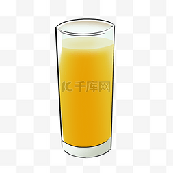 冰凉橙汁玻璃杯果汁