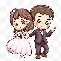 婚纱图片_西式婚纱西装婚礼插画