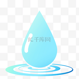 水滴水珠装饰画卡通简约