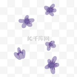紫色花图片_卡通紫色花朵下载