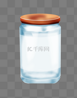 透明的玻璃瓶子