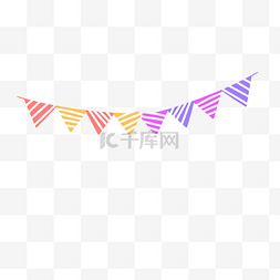 矢量拉旗装饰图片_旗帜png