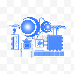 虚拟光标图片_科技感PSD