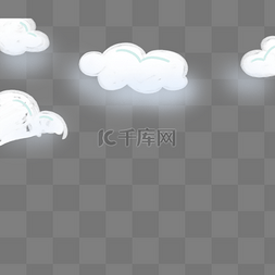 中国云卡通图片_手绘卡通白色云朵
