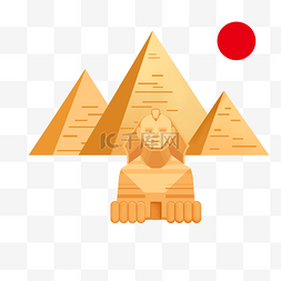 埃及金字塔矢量图