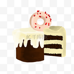 多层蛋糕素材图片_多层蛋糕卡通插画