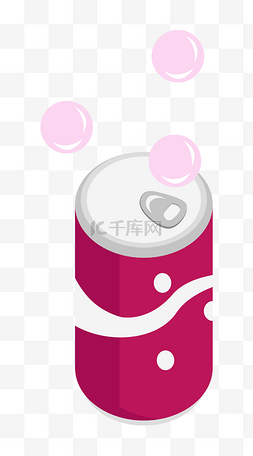 2.5D饮料饮品可乐插画