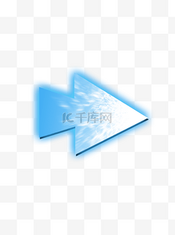 光效方向图片_蓝色光效科技箭头可商用元素