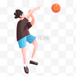 黑色的短袖图片_打篮球的男生设计图
