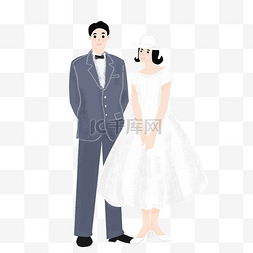 结婚矢量人物图片_结婚人物装饰素材