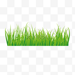 春季绿色绿草地清新元素