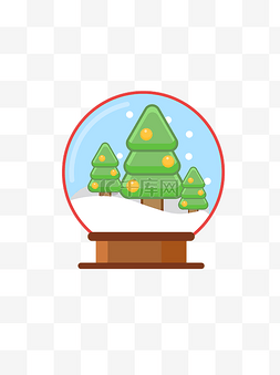 圣诞树树图片_圣诞图标水晶球圣诞树花环礼物矢