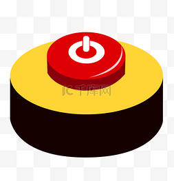黄色水晶按钮图片_大红色的开始按钮