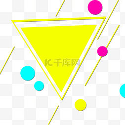 创意圆圈图片_水彩黄色圆圈几何