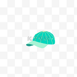 绿色运动鸭舌帽png图片素材
