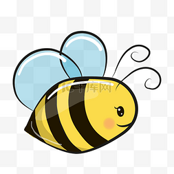 卡通手绘昆虫图片_手绘卡通可爱的小蜜蜂