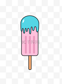 冰棍蓝色图片_甜品冰棍冰淇淋