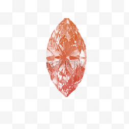 石矿图片_橙红色钻石