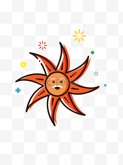 太阳公公mbe卡通可爱元素