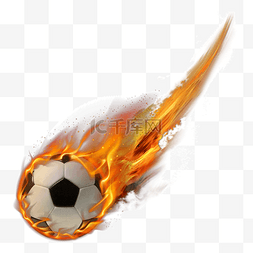 炫酷足球图片_着火的炫酷火焰足球