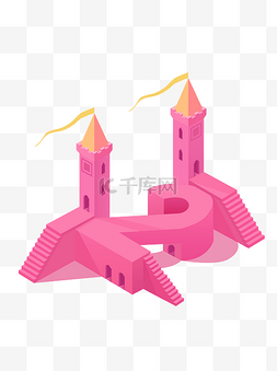 梦幻2图片_2.5d城堡建筑粉色