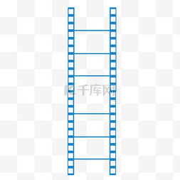 蓝色方格图片_蓝色创意科技胶卷元素