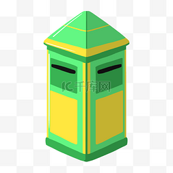 邮筒绿色图片_绿色邮筒邮箱
