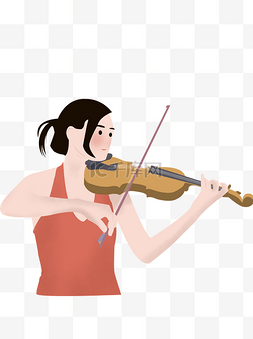 拉小提琴的图片图片_清新拉小提琴的少女